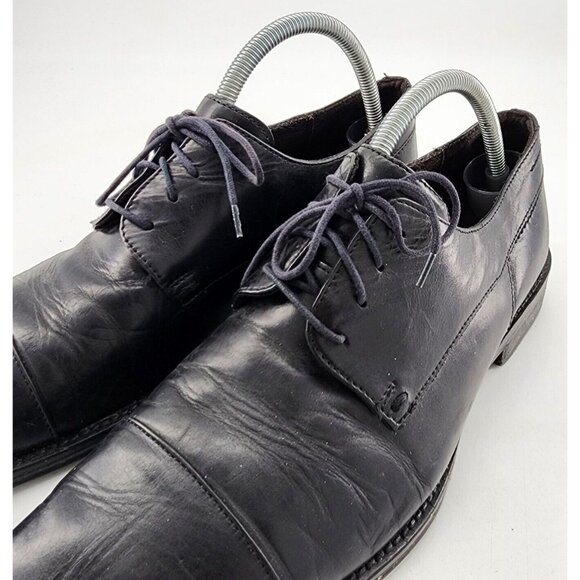 Johnston & Murphy Melton Black Leather Cap‎ Toe Derby Dress Shoes Men\'s Size 11M main image 10